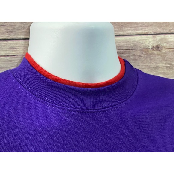 Vintage Red Hat Society XS Petite Shirt Purple With a Red Hat Fabulous Bonworth - Picture 7 of 8